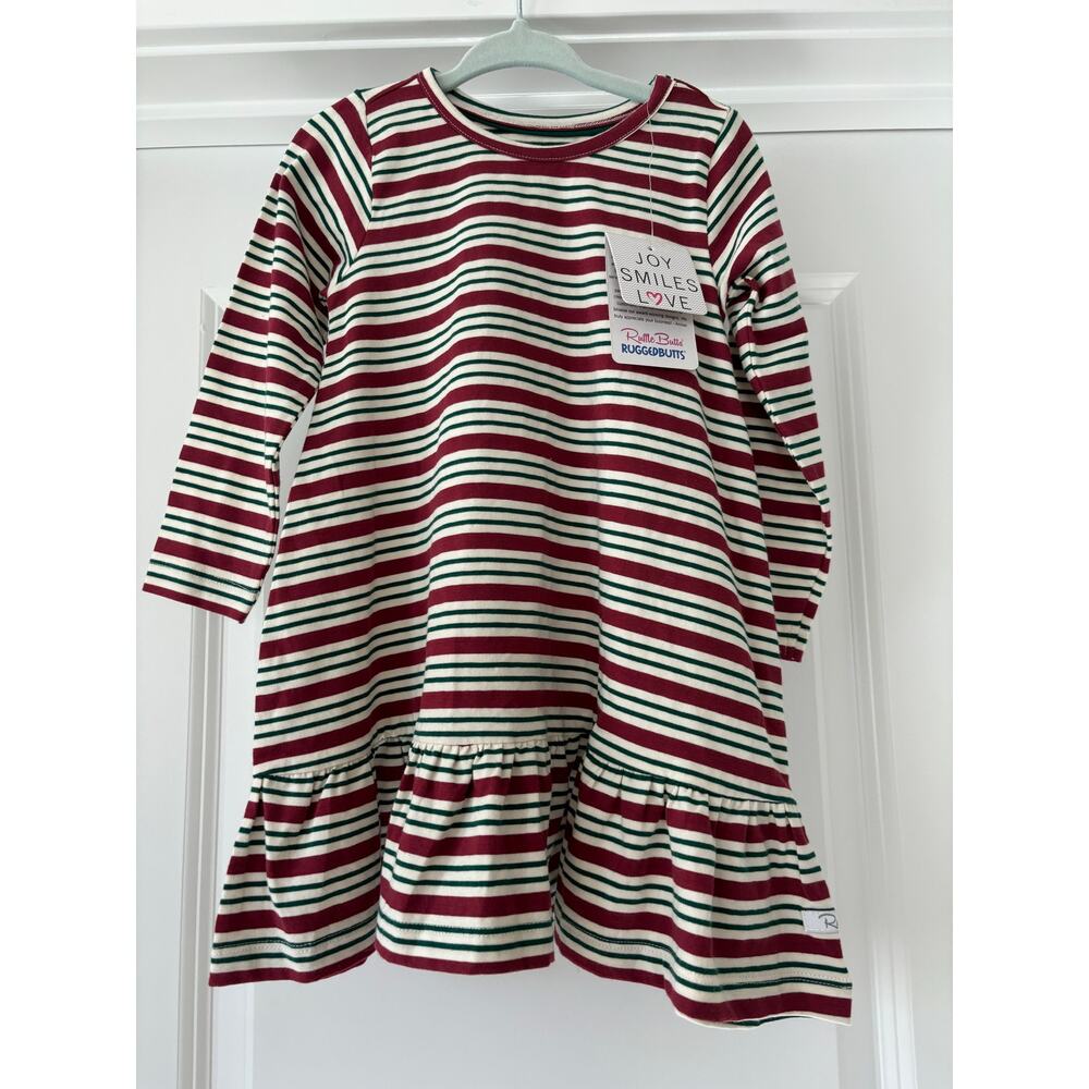 RuffleButts Drop Waist Christmas Dress Size 2T NWT